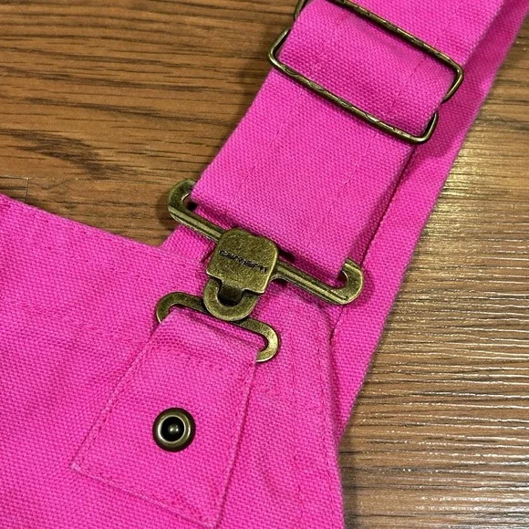 NWT Carhartt Insulated Overalls Coveralls Bibs Girls Size 12 Raspberry Rose Pink